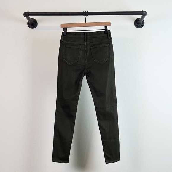 NWT Driftwood Jackie Coated Skinny Jeans in Dark Olive Green - Picture 5 of 6